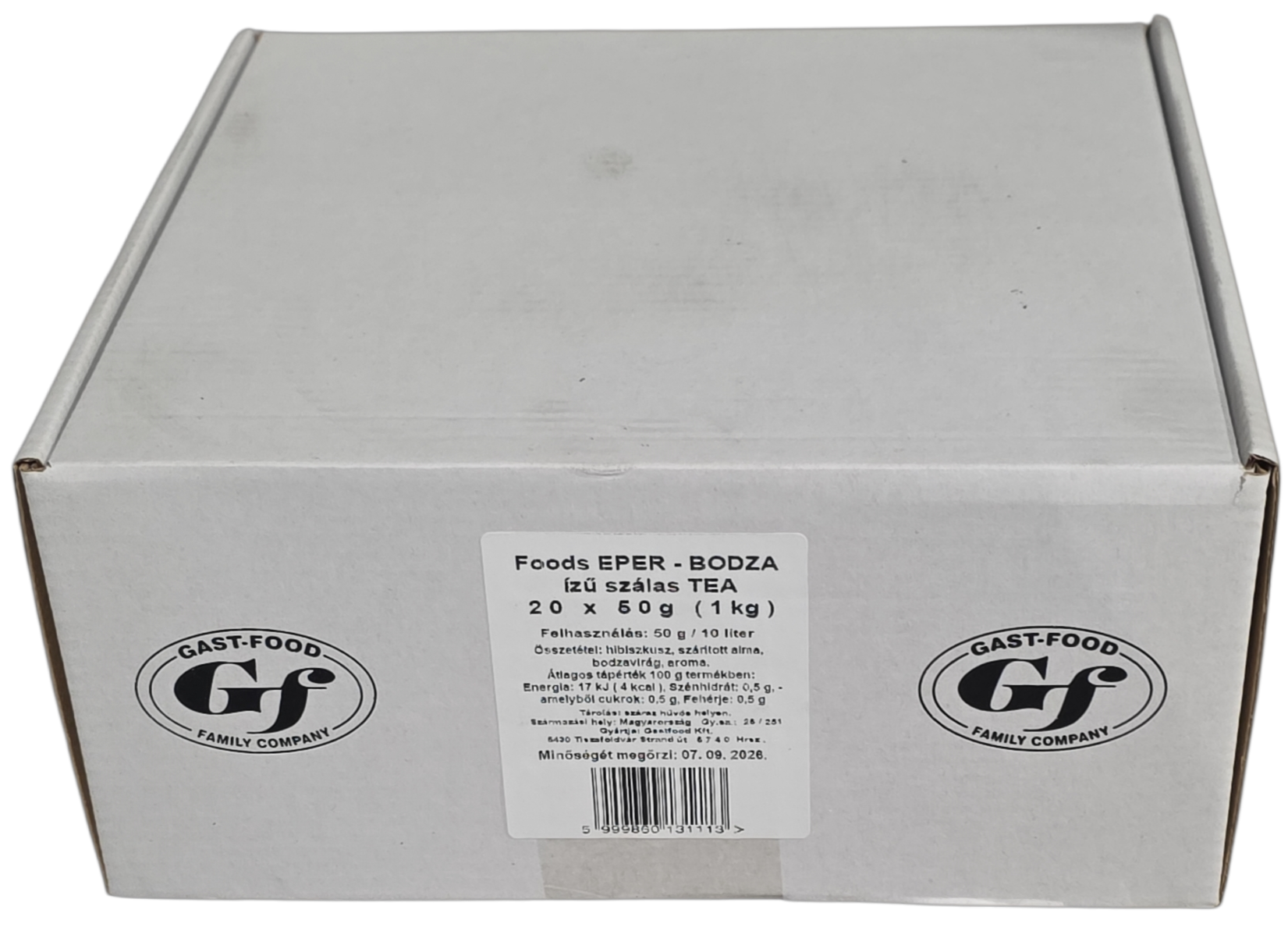 Gyümölcsös tea eper-bodzás 50 g (20 db/#) GAST-FOOD