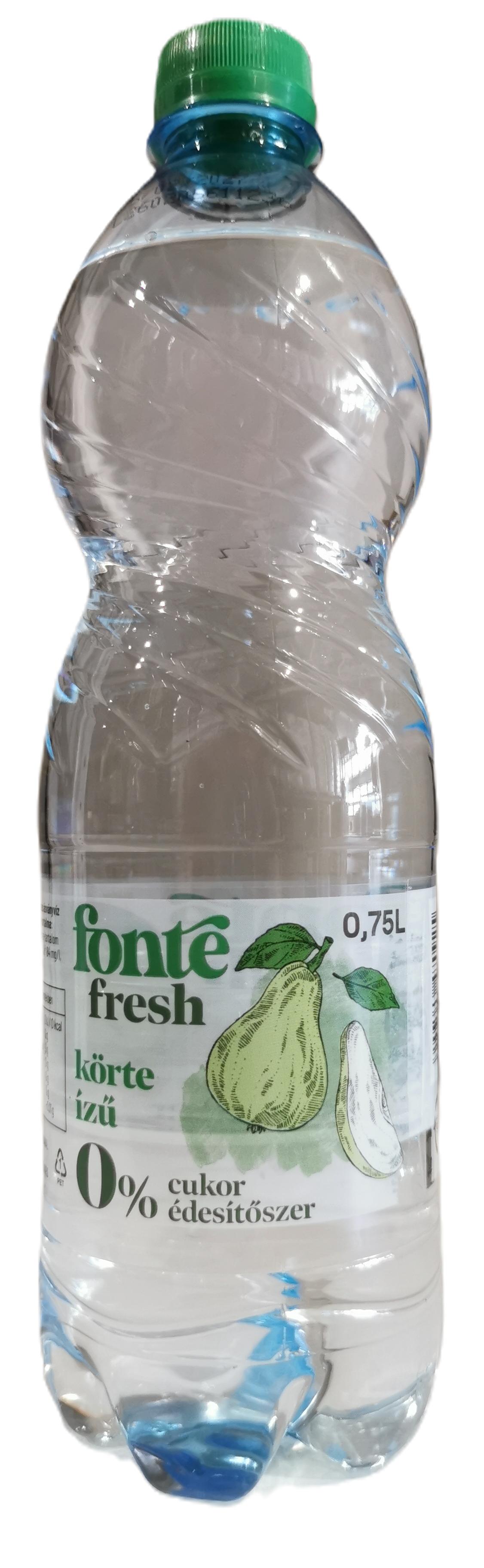 Ásványvíz körte ízű 0,75 l Fonte Fresh
