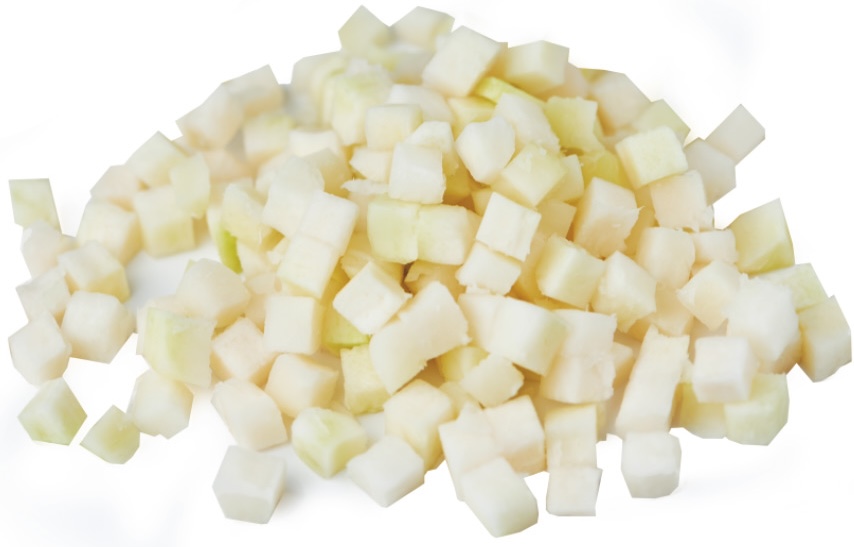 Tisztított karalábé kocka /kg KÉZI FR