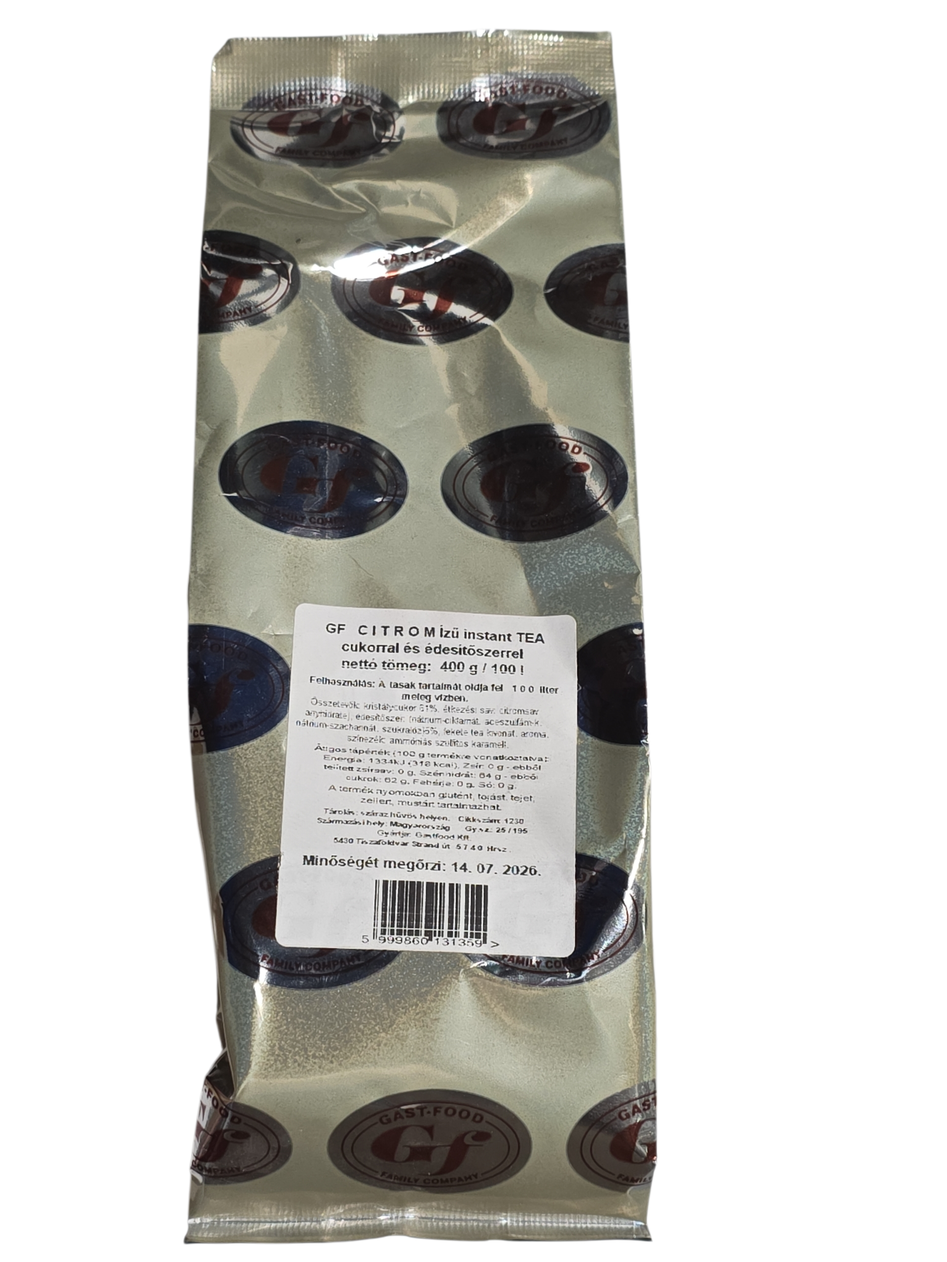 Gast-Food Instant tea erdei ízű cukorral és édesítőszerrel 400 g