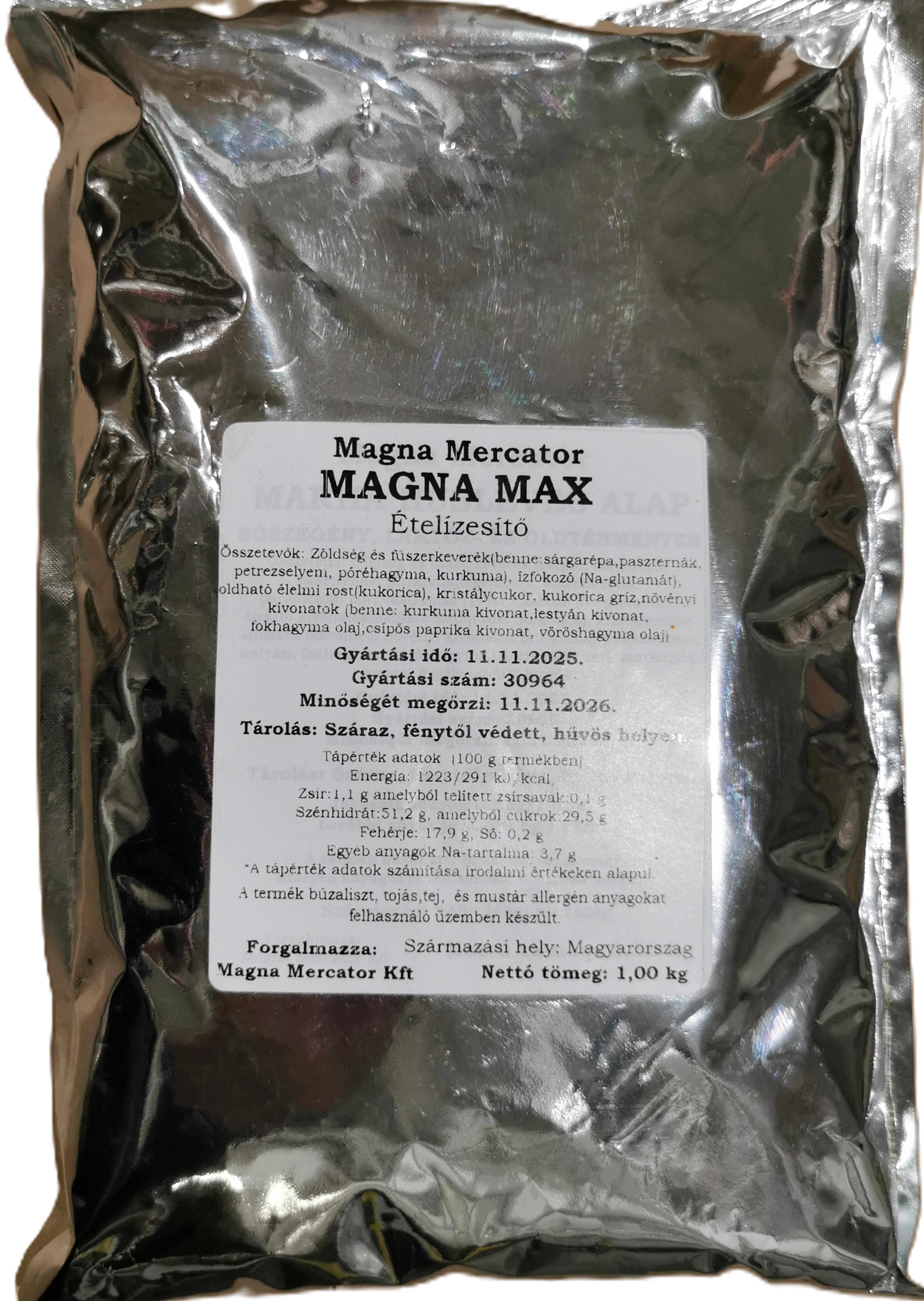 Ételízesítő só nélkül 1 kg MAGNA MAX