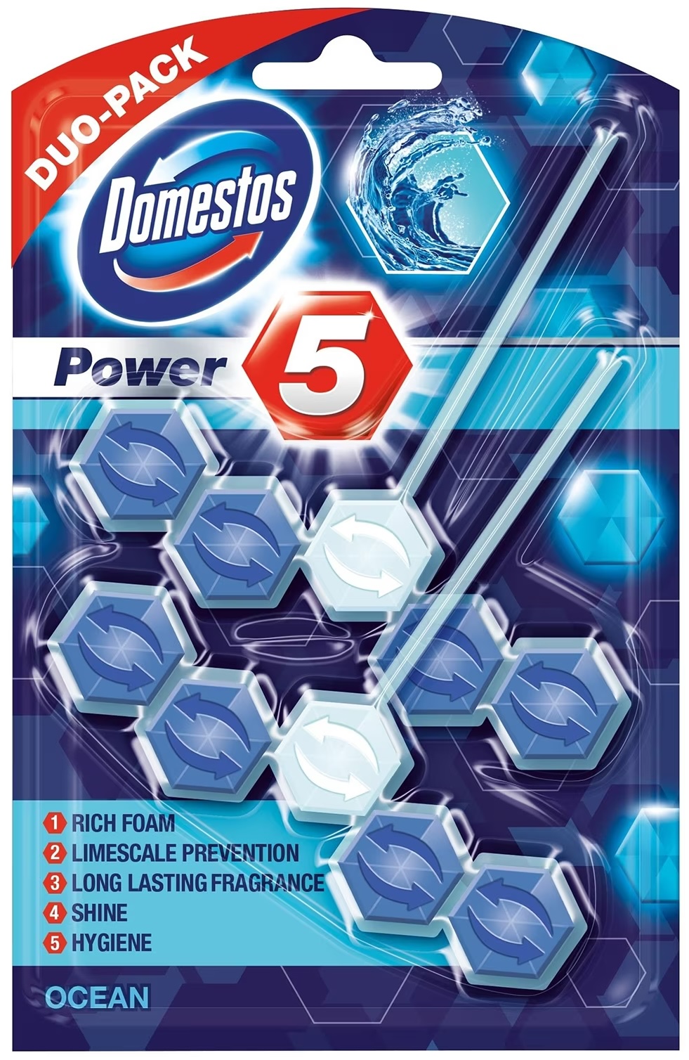 Domestos WC illatosító Power5 (2 X 55 g)