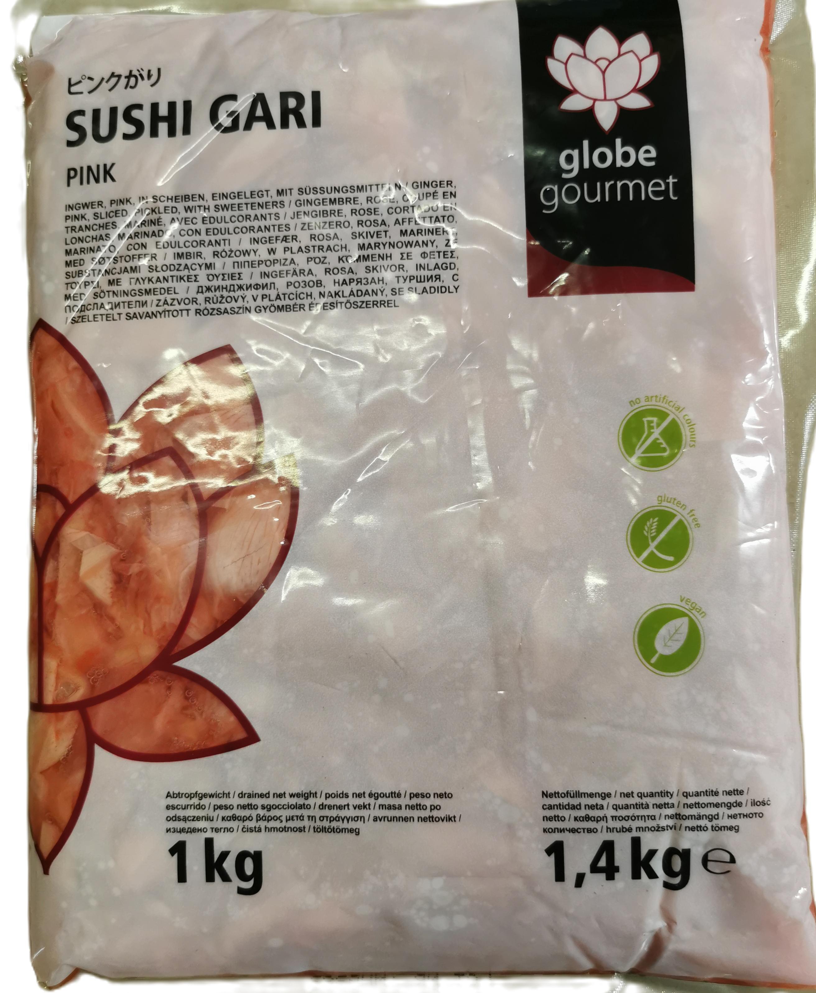 Gyömbér sushi rózsaszín 1,5 kg