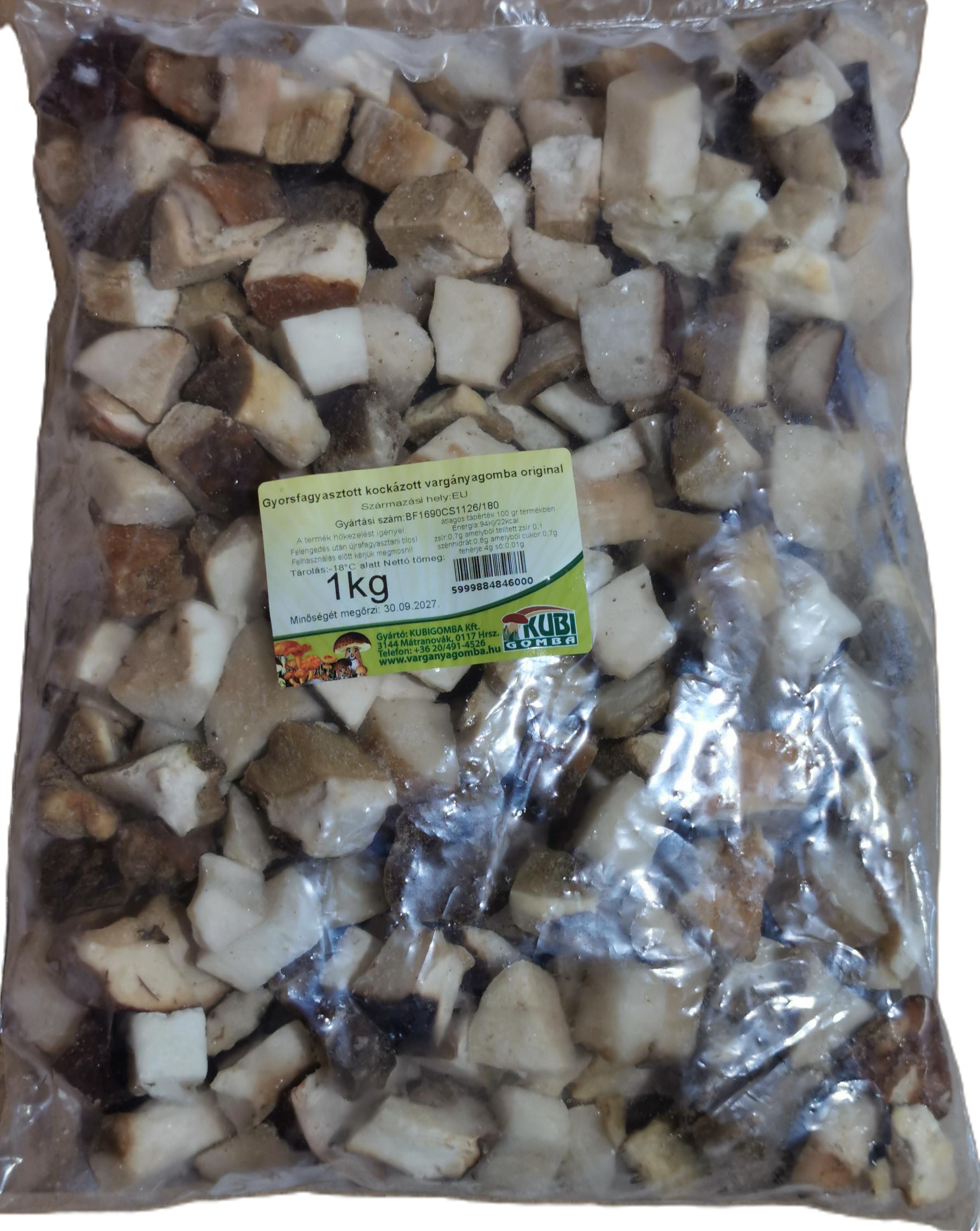 Vargánya kocka 1 kg I. o. mirelit