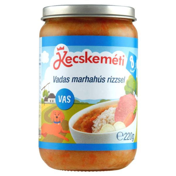 Bébiétel vadas marhahús rizzsel 220 g (8hó) HIPP/KREL