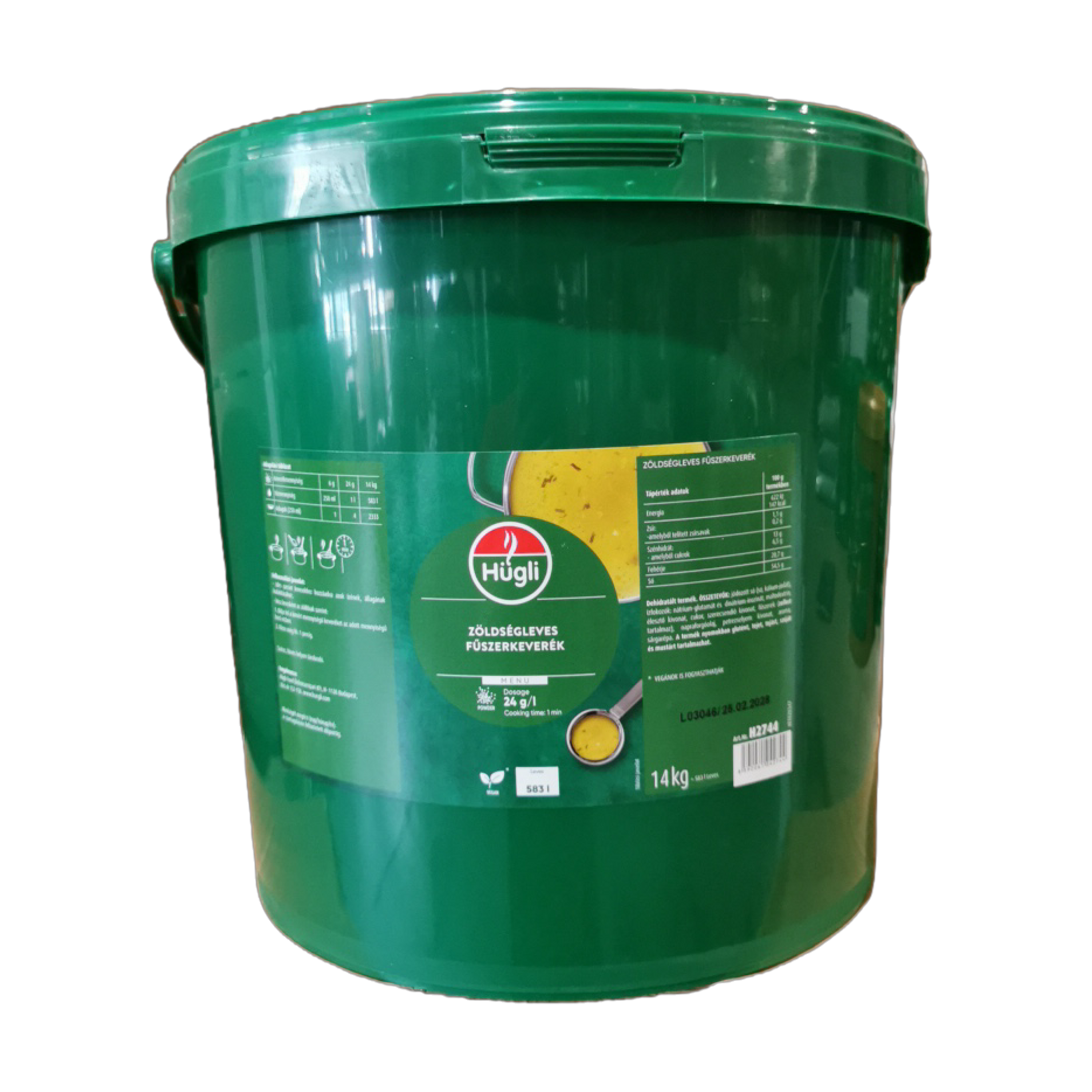 Zöldségleves fűszerkeverék 14 kg HÜGLI