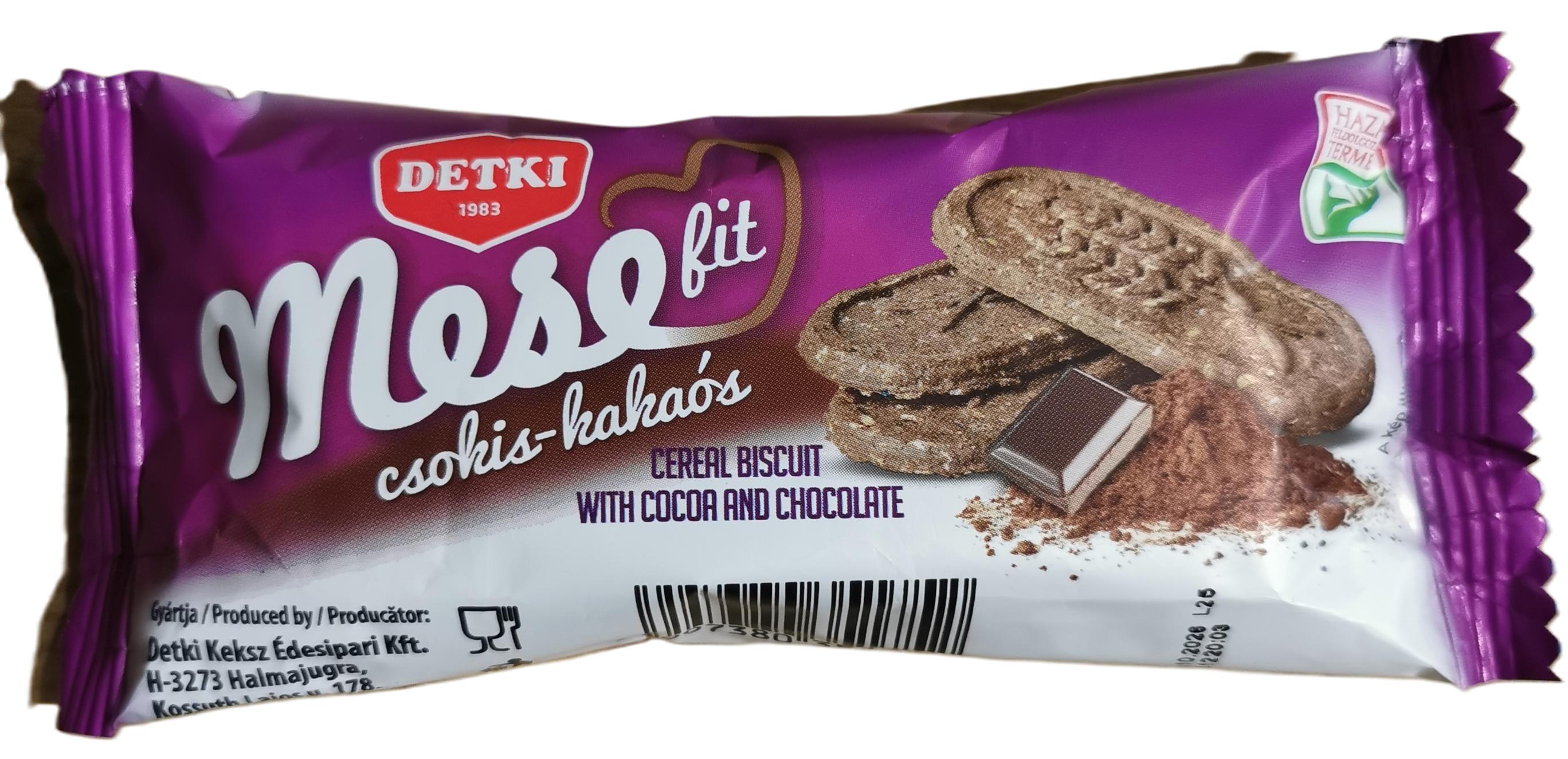 Gabona keksz kakaós 50 g MESEFIT DETKI