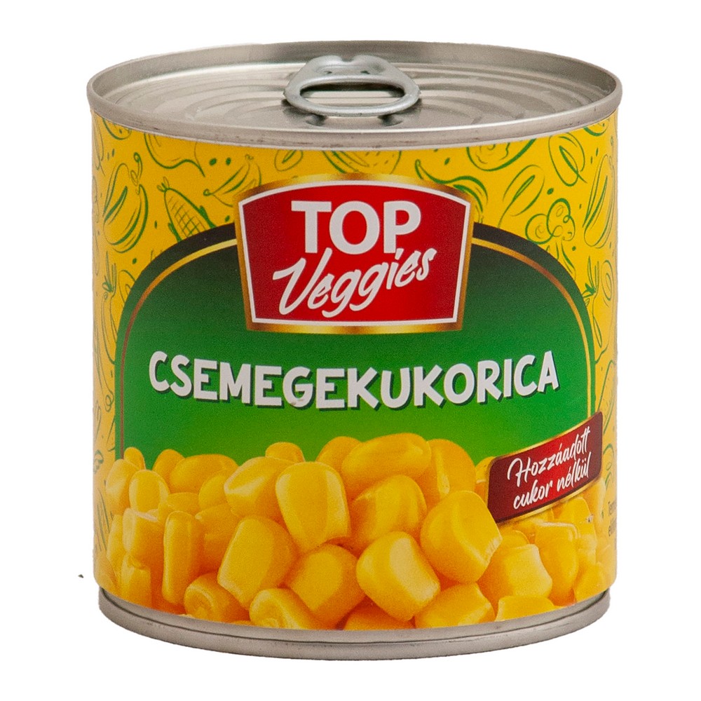 Globetti /Top Veggies kukorica csemege konzerv 340/285 g