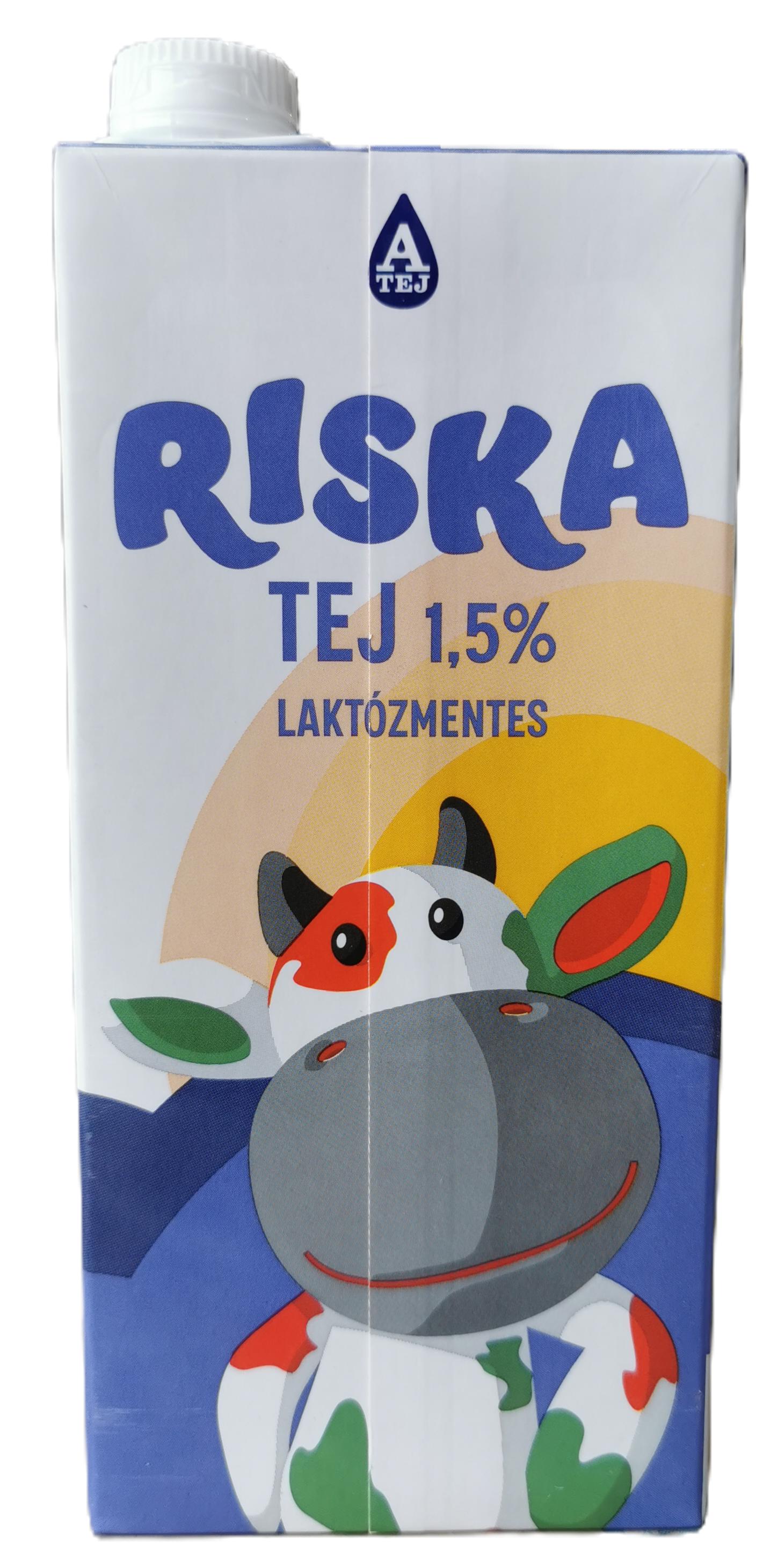 UHT Tej 1,5 % laktózmentes 1 l RISKA