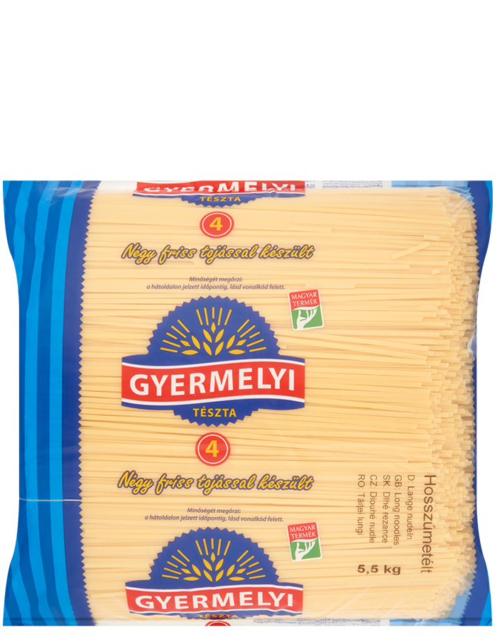 Szélesmetélt hosszú 4 tojásos 5 kg GYERMELYI