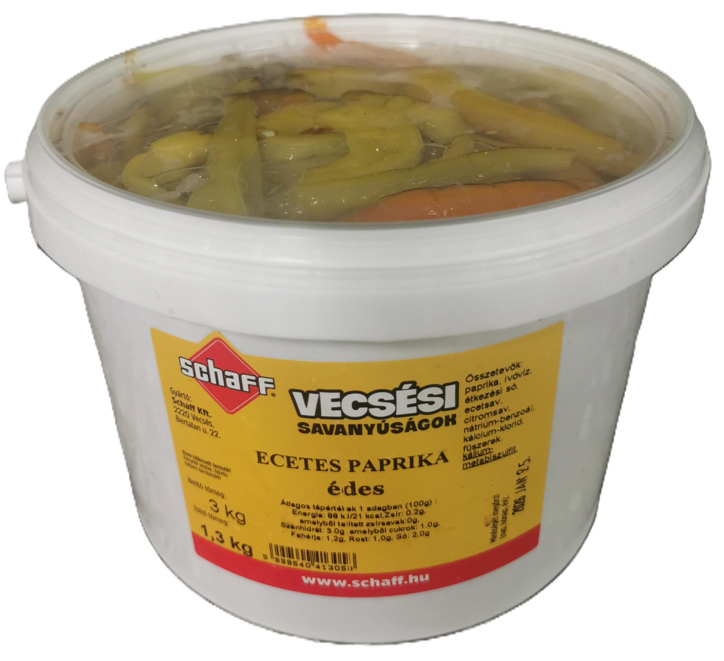 Savanyú pepperoni paprika édes 3/1,3 kg