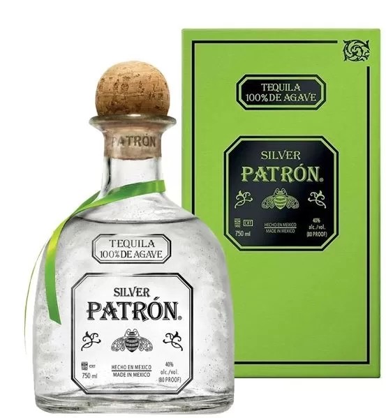 T Patron Silver Tequila 40% 0.7L