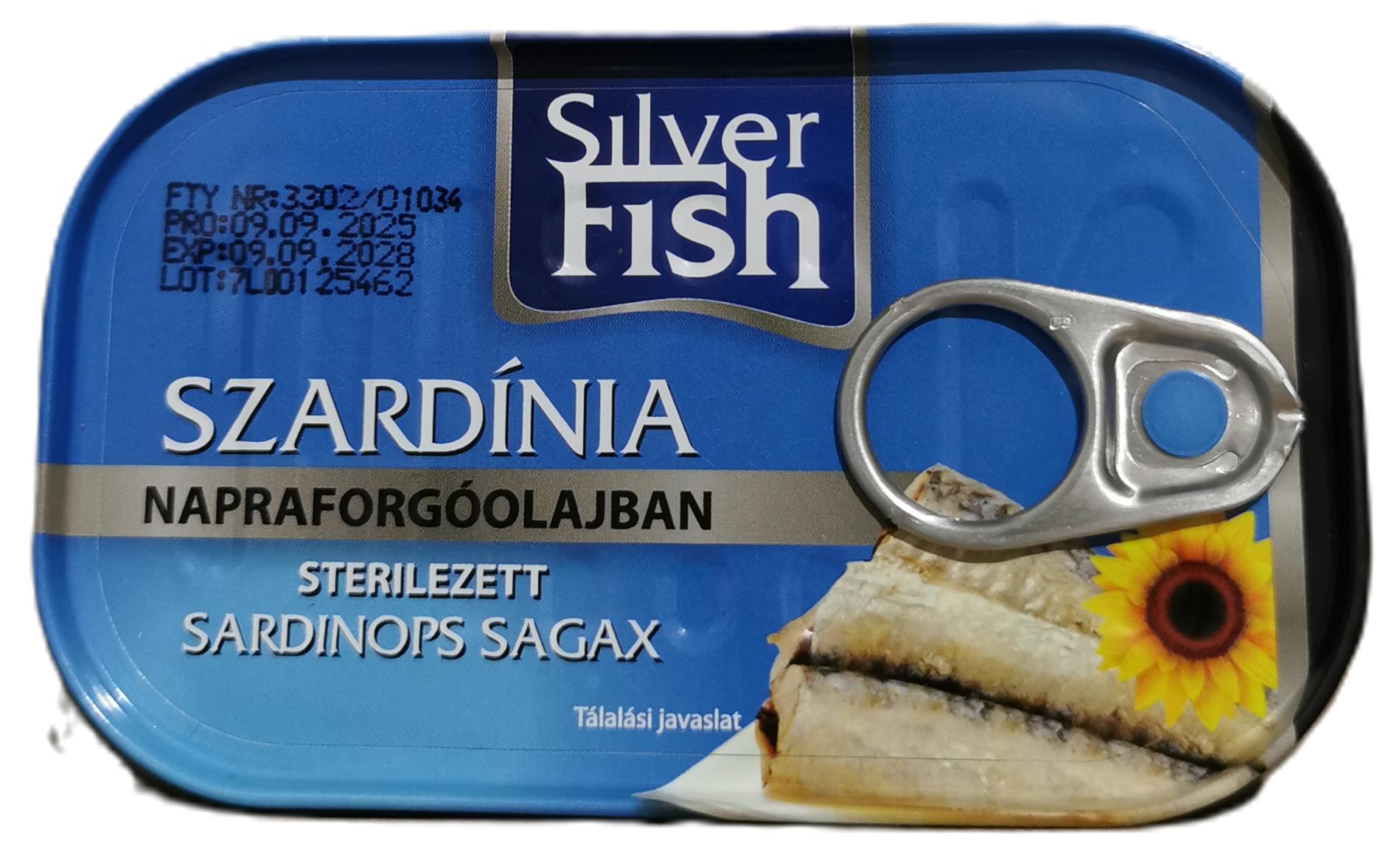 Silverfish Szardínia növényi olajban 125 g/90 g