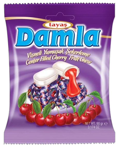 Puhacukor töltött meggyes 90 g DAMLA