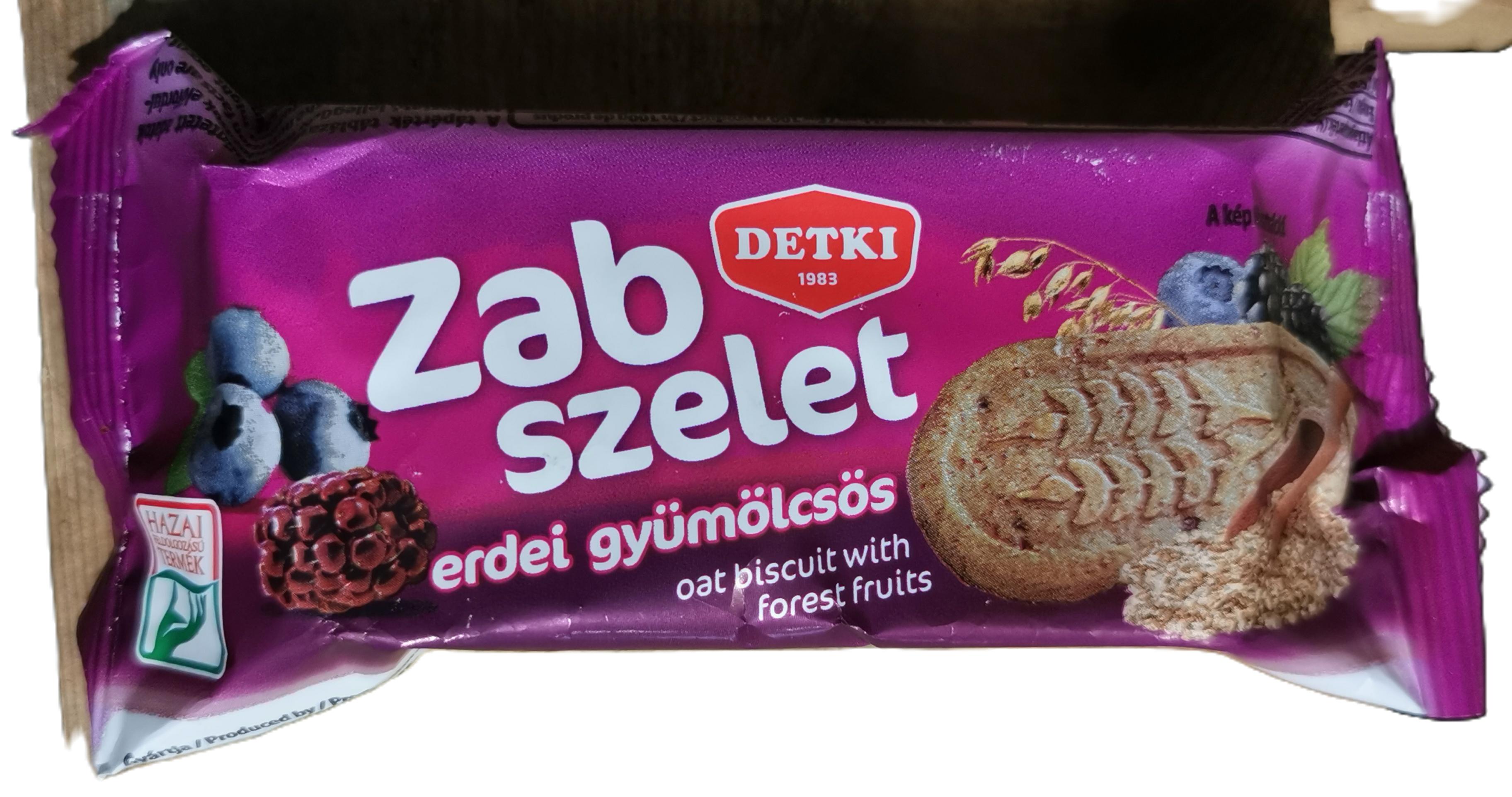 Zabszelet erdei gyümölcsös zabpelyhes keksz 50 g DETKI