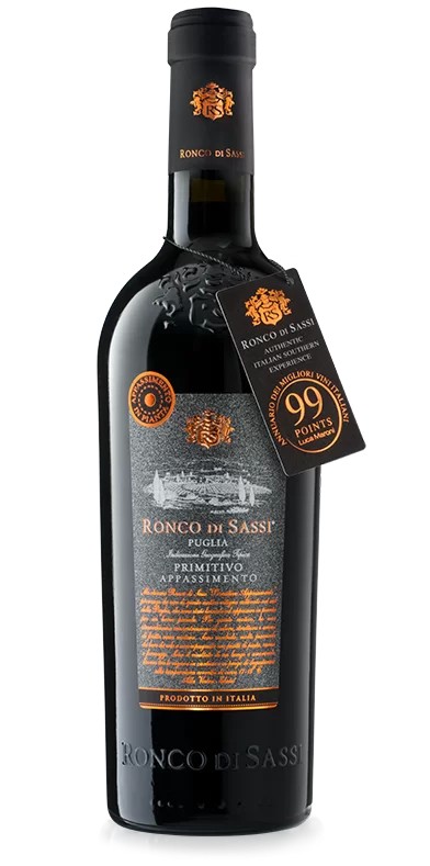BI Ronco di Sassi Primitivo Puglia 15% 0.75L