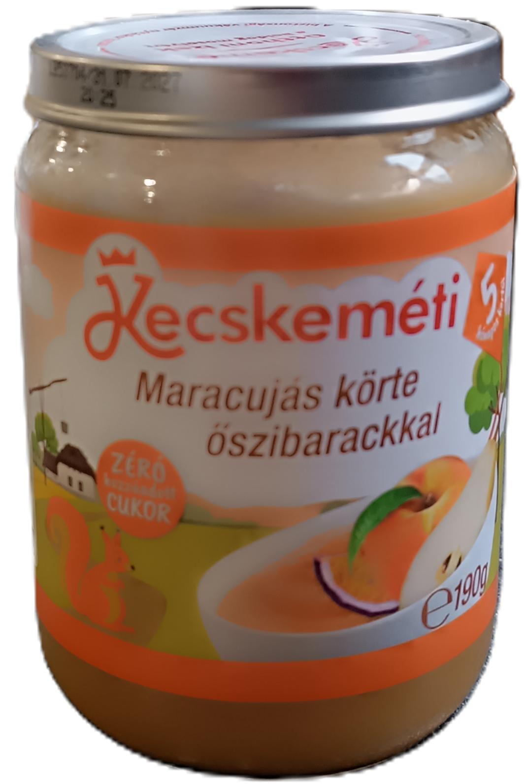 Bébiétel maracujás körte őszibarackkal 190 g (5hó) Kecskeméti/HIPP/KREL