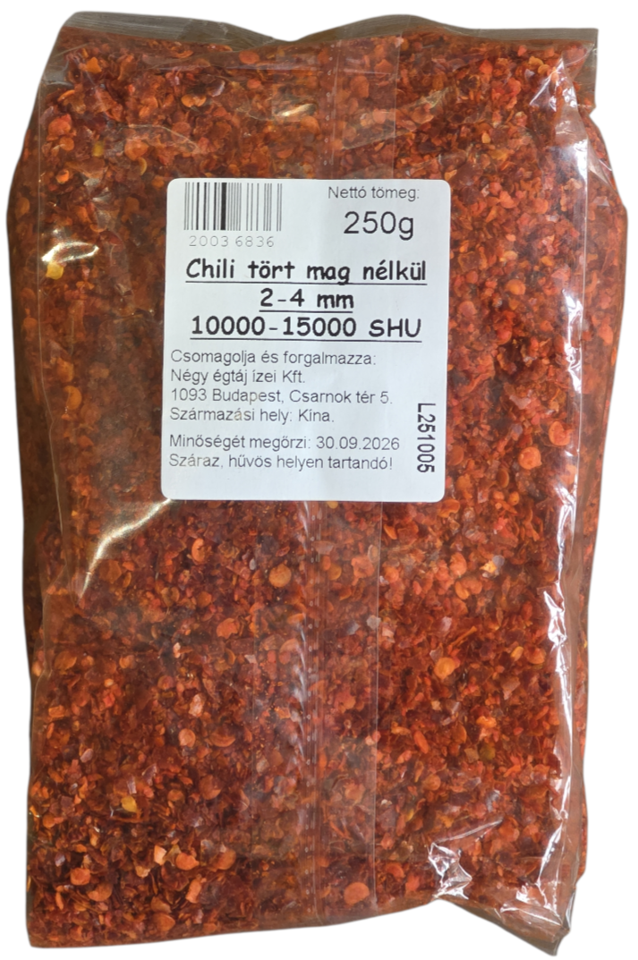 Chili tört mag nélkül 250 g