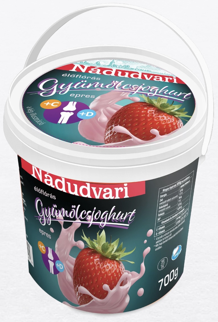 Joghurt epres 700 g NÁDUDVARI