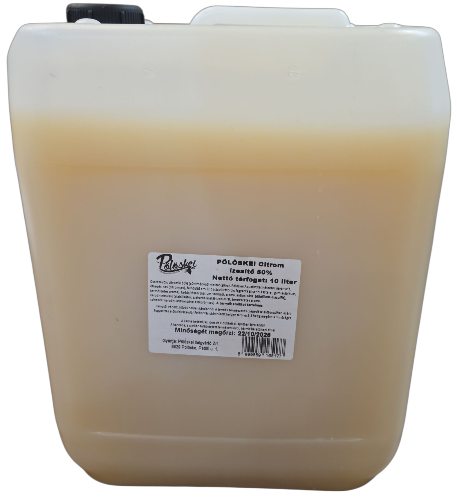 Pölöskei citromlé 50 % 10 l KANNADÍJAS/ KREL
