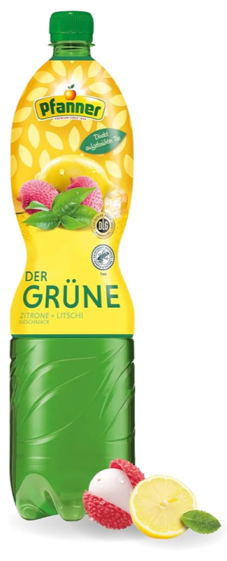 Zöld tea citrom-lychee 1,5 l PFANNER