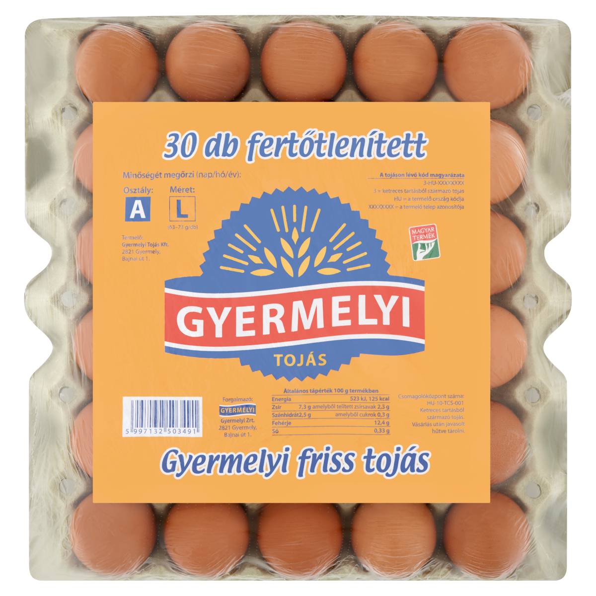 Tojás fertőtlenített L GYERMELYI