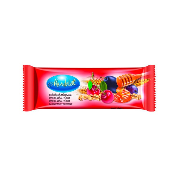 Müzli szelet gyümölcsös 20 g (240 db/#) MANDOLETTI