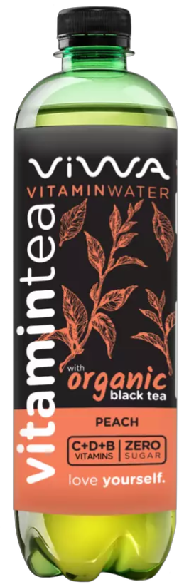 Vitamintea black tea peach 600 ml VIWA