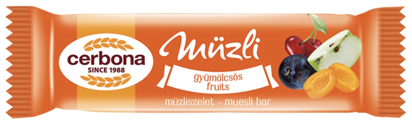 Müzli szelet 20 g Gyümölcsös CERBONA