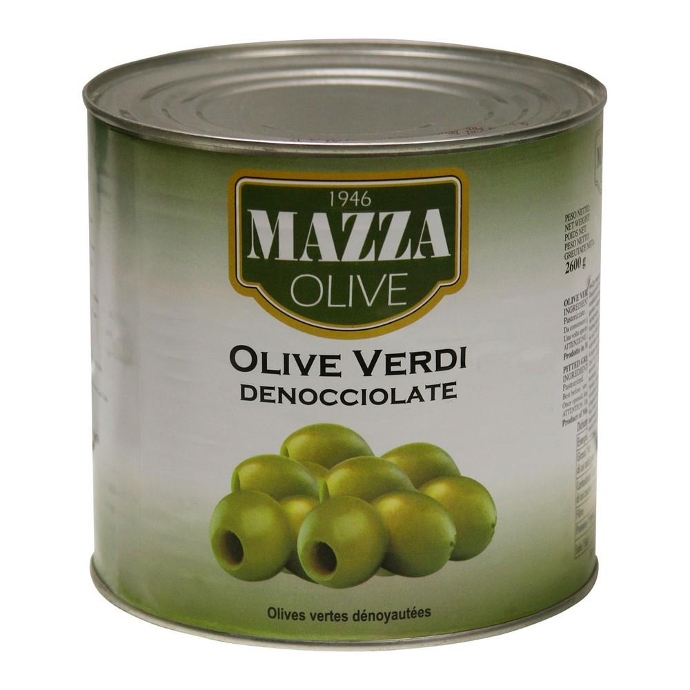 Olívabogyó zöld magozott 2.650 ml /1.200 g MAZZA