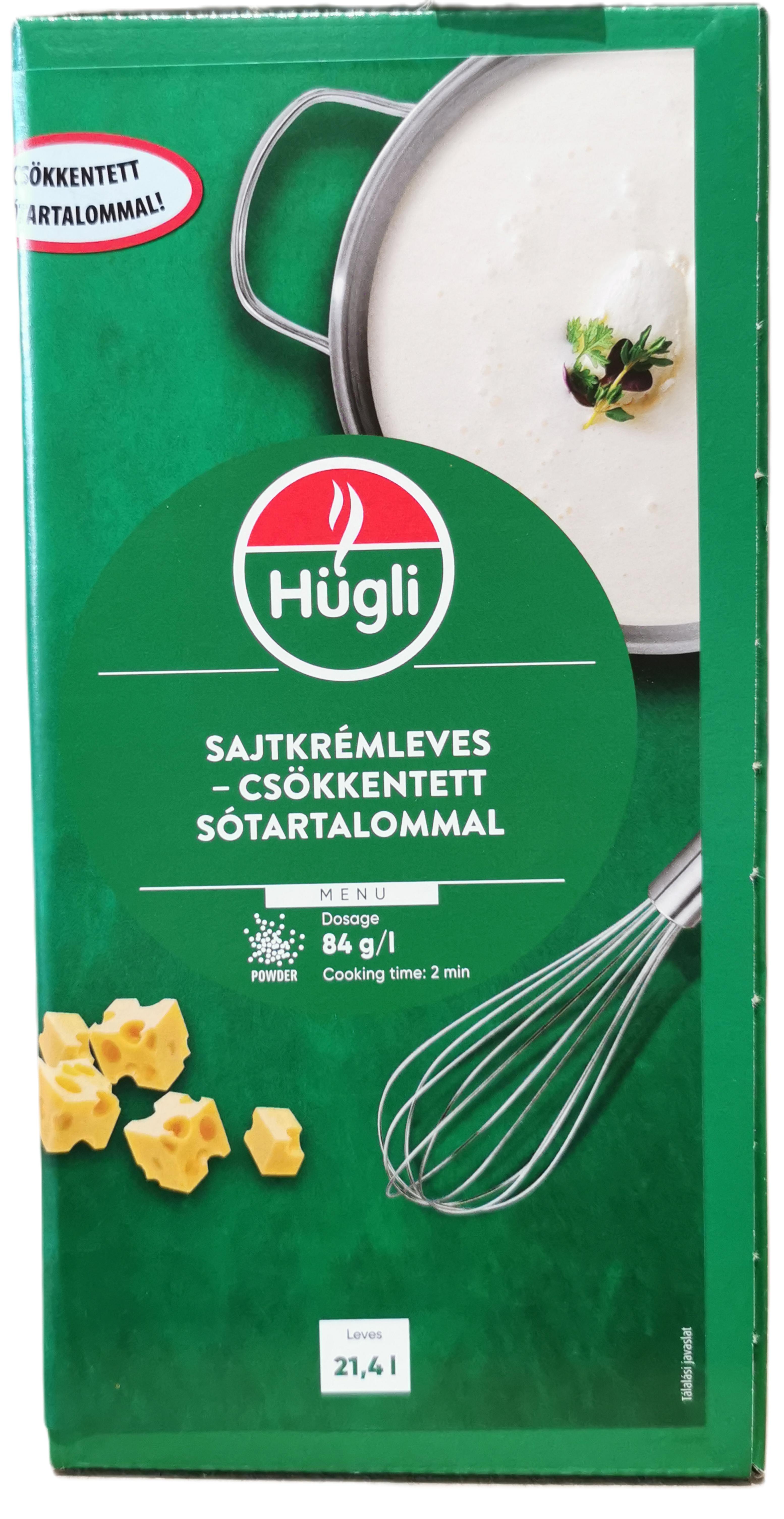 Sajtkrémleves fűszerkeverék csökkentett sótartalmú 1,8 kg Hügli