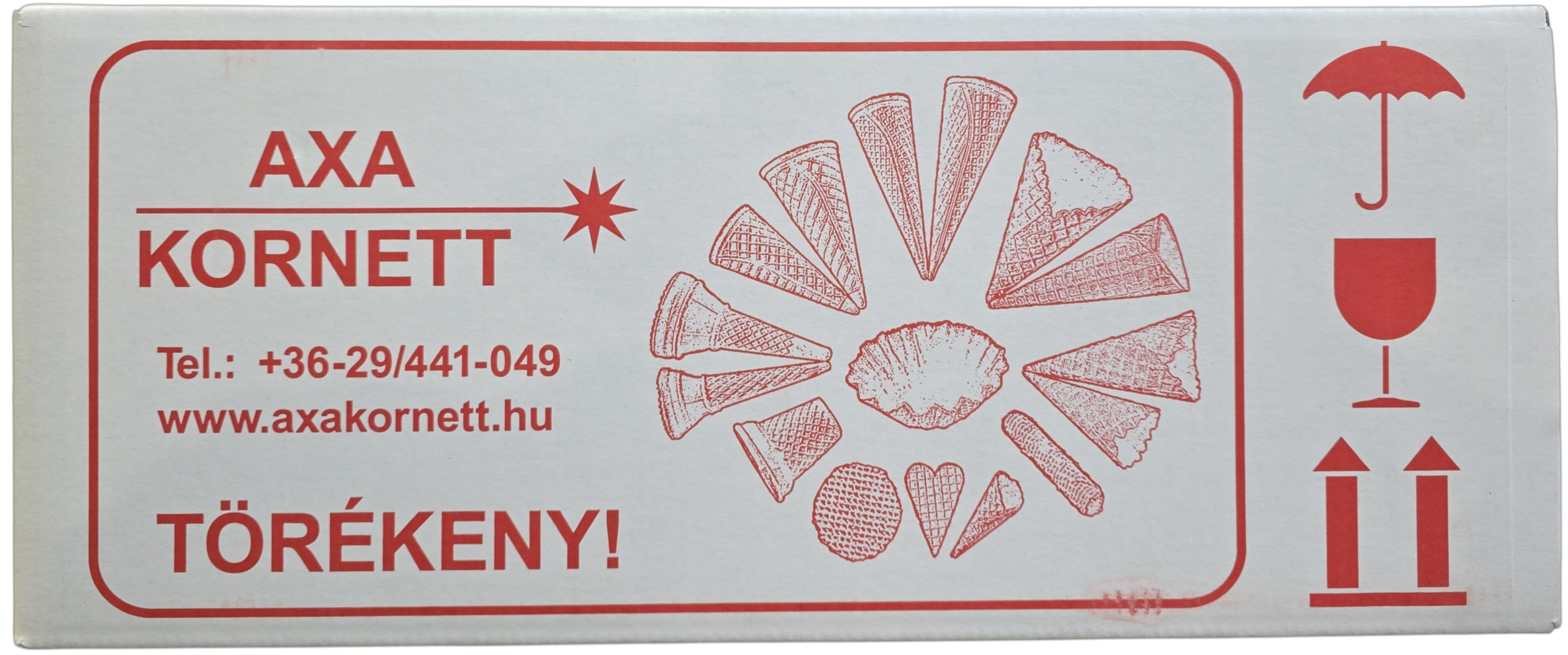 Tölcsér kicsi cukros (180 db/#) AXA