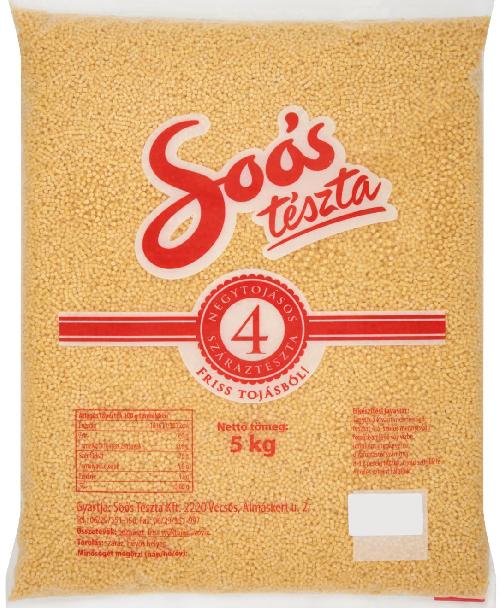 Tarhonya kézi 4 tojásos 5 kg SOÓS