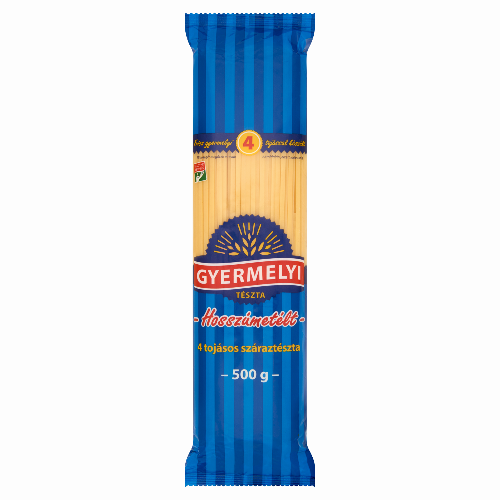 Szélesmetélt hosszú 4 tojásos 500 g GYERMELYI