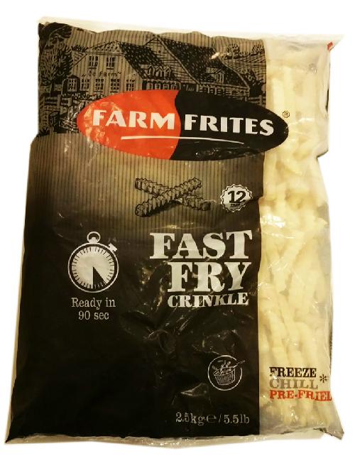 Hasábburgonya 10 mm gyorsan süthető 2,5 kg FAST FRY mirelit