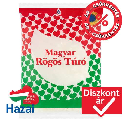 Tehéntúró félzsíros rögös 400 g MAGYAR