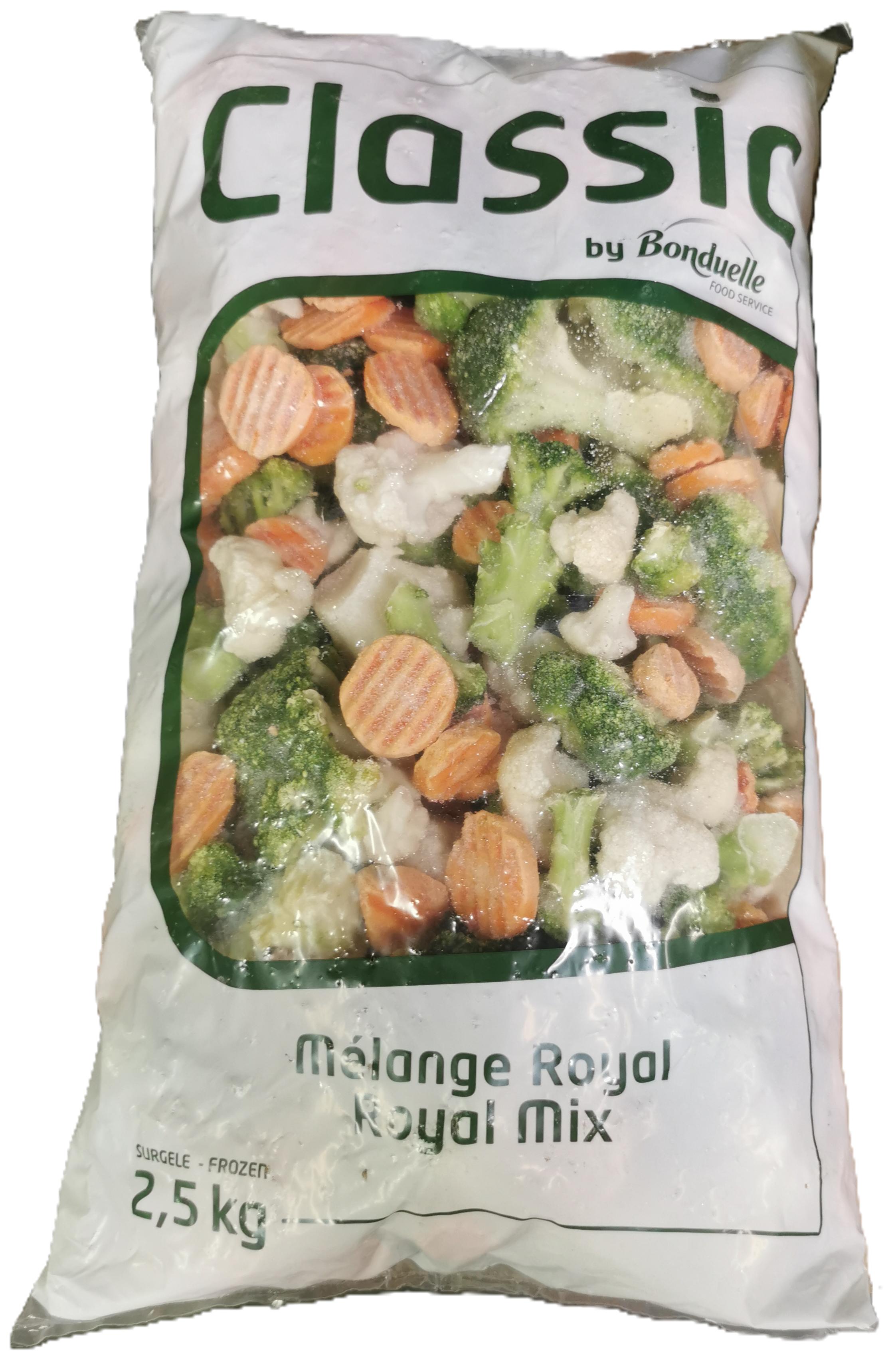 Royal zöldségkeverék 2,5 kg BONDUELLE CLASSIC mirelit