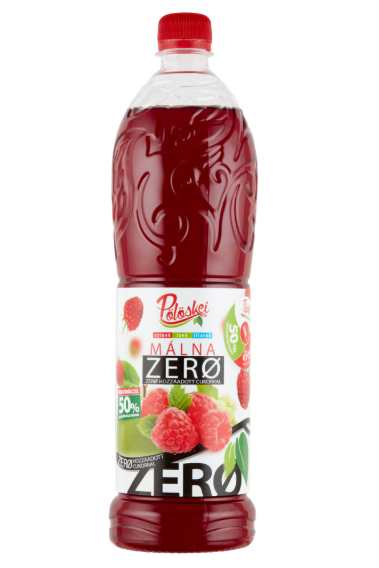 Pölöskei málna szörp 50 % zero 1 l DRS PET