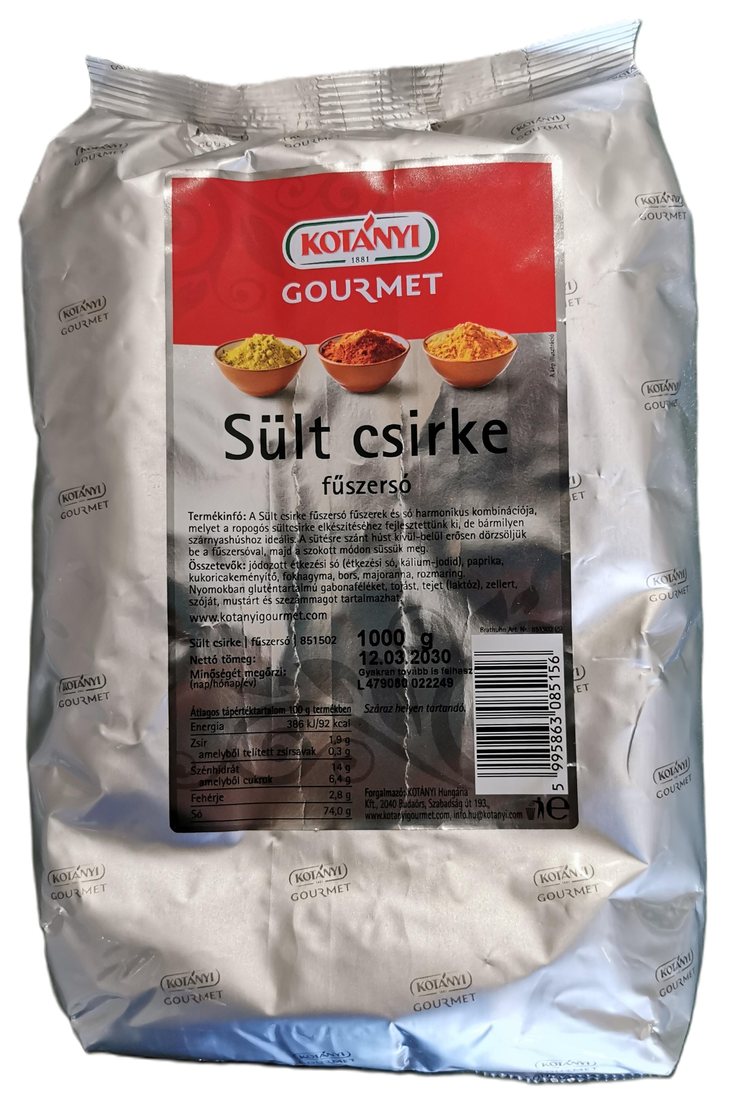 KOTÁNYI Sült csirke fűszersó alupoli 1 kg