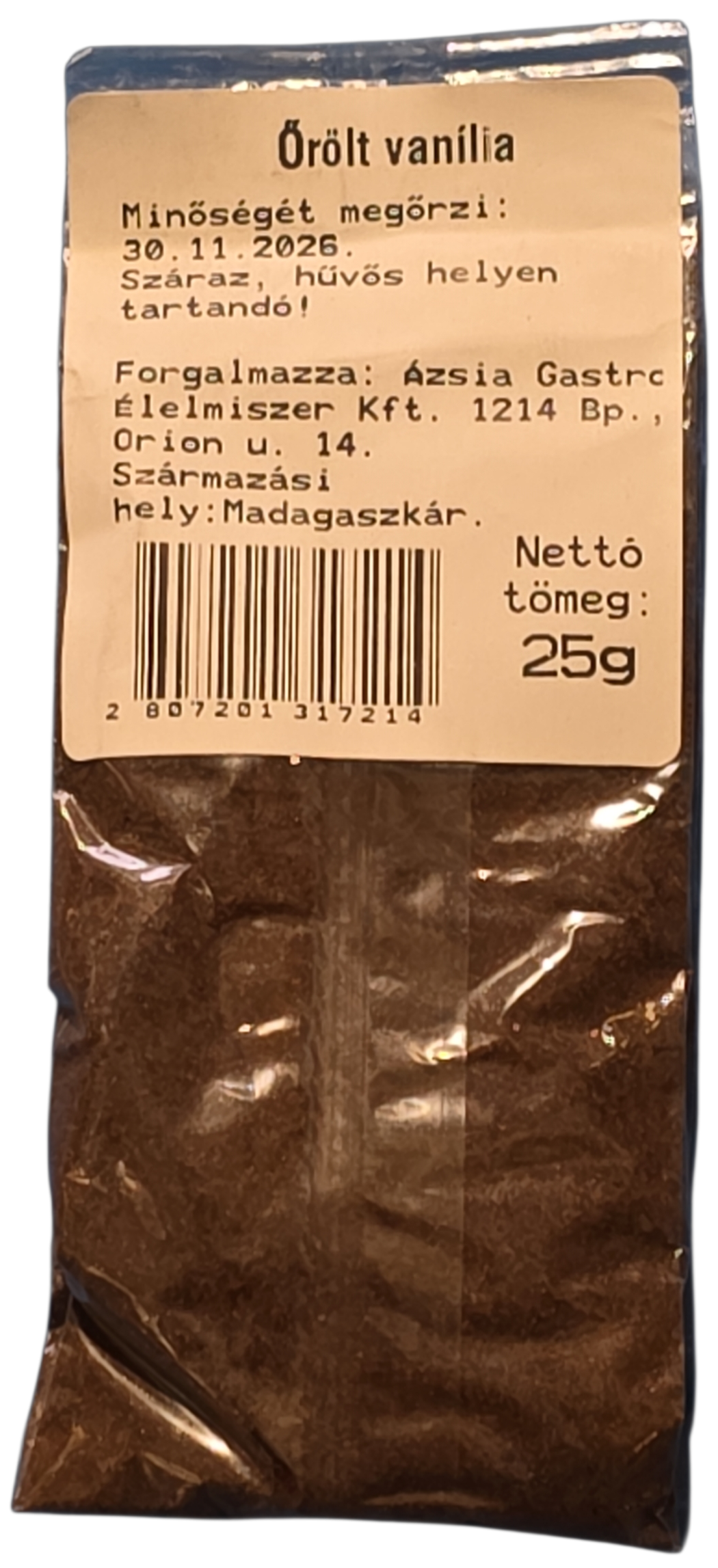 Vaníliaőrlemény 25 g