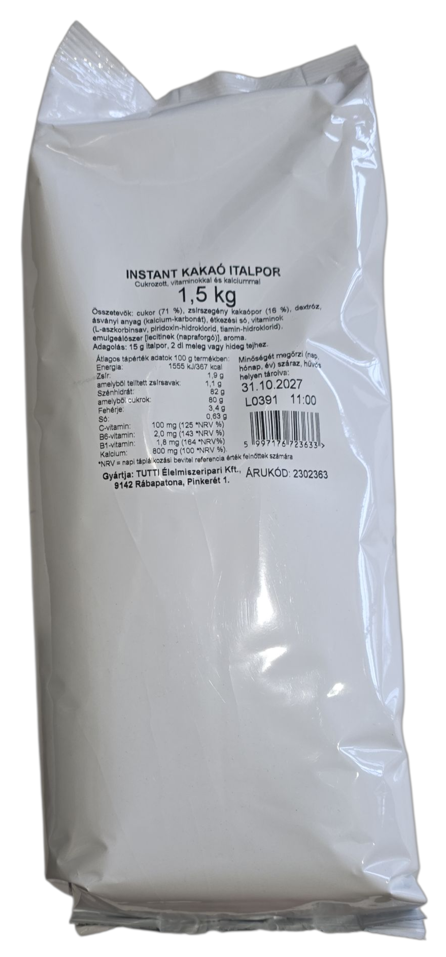 Kakaópor instant 1,5 kg TUTTI/ KREL