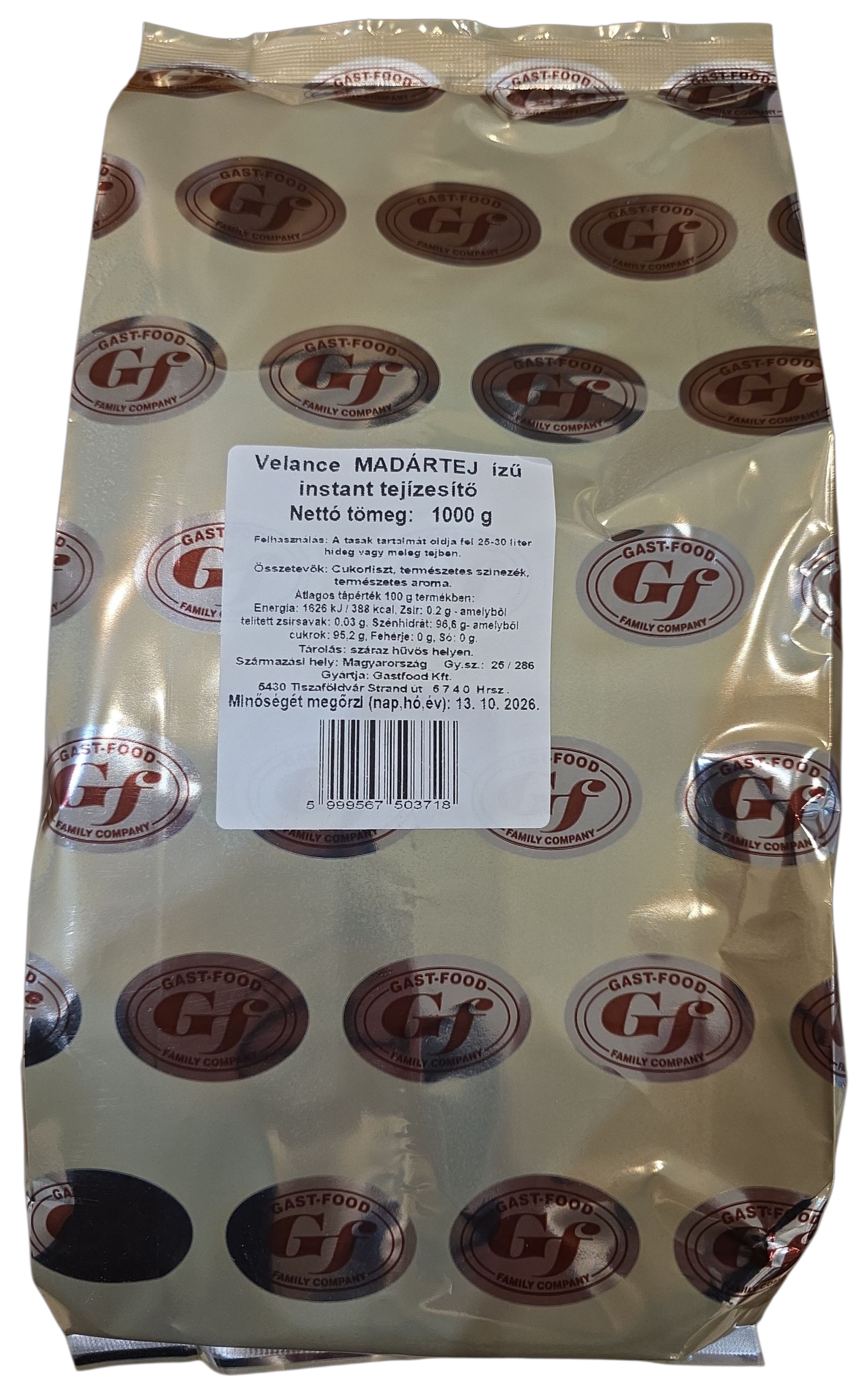 Gast-Food madártej ízű instant tejízesítő 1.000 g KREL