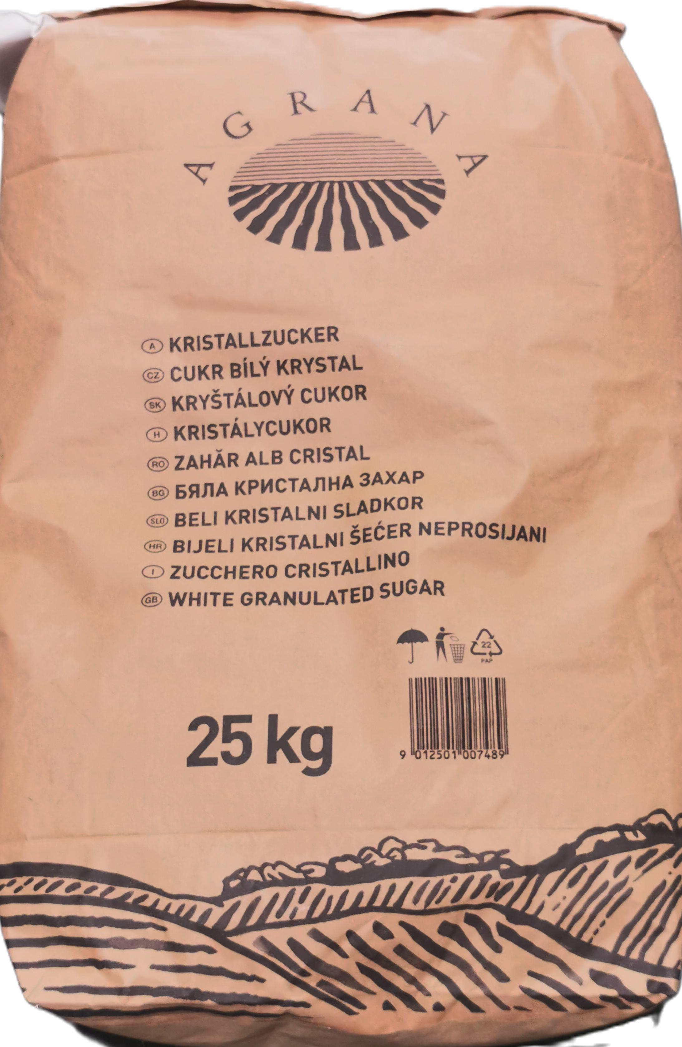 Kristálycukor zsákos 25 kg AGRANA