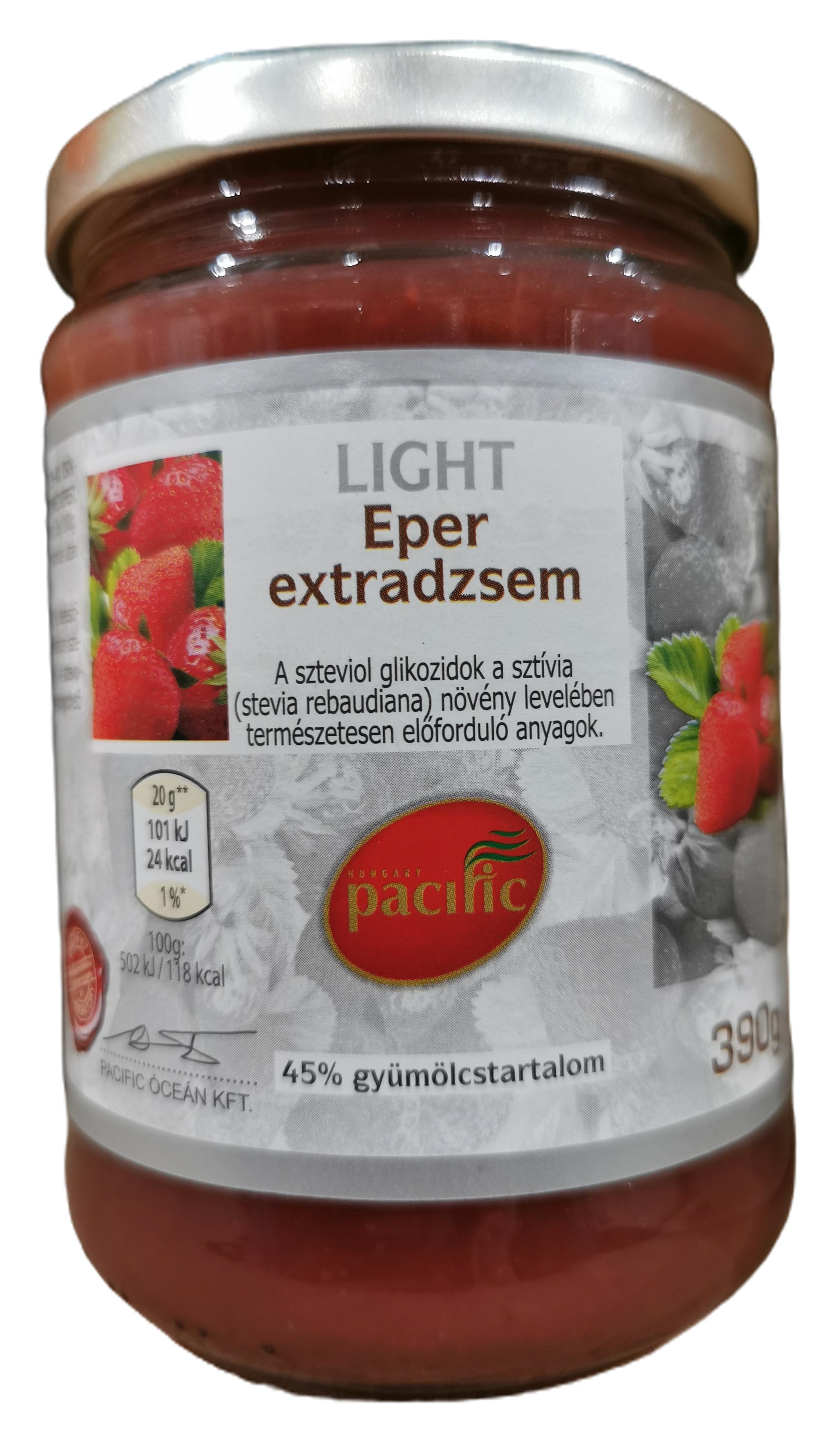 Pacific light szamóca extra dzsem 390 g