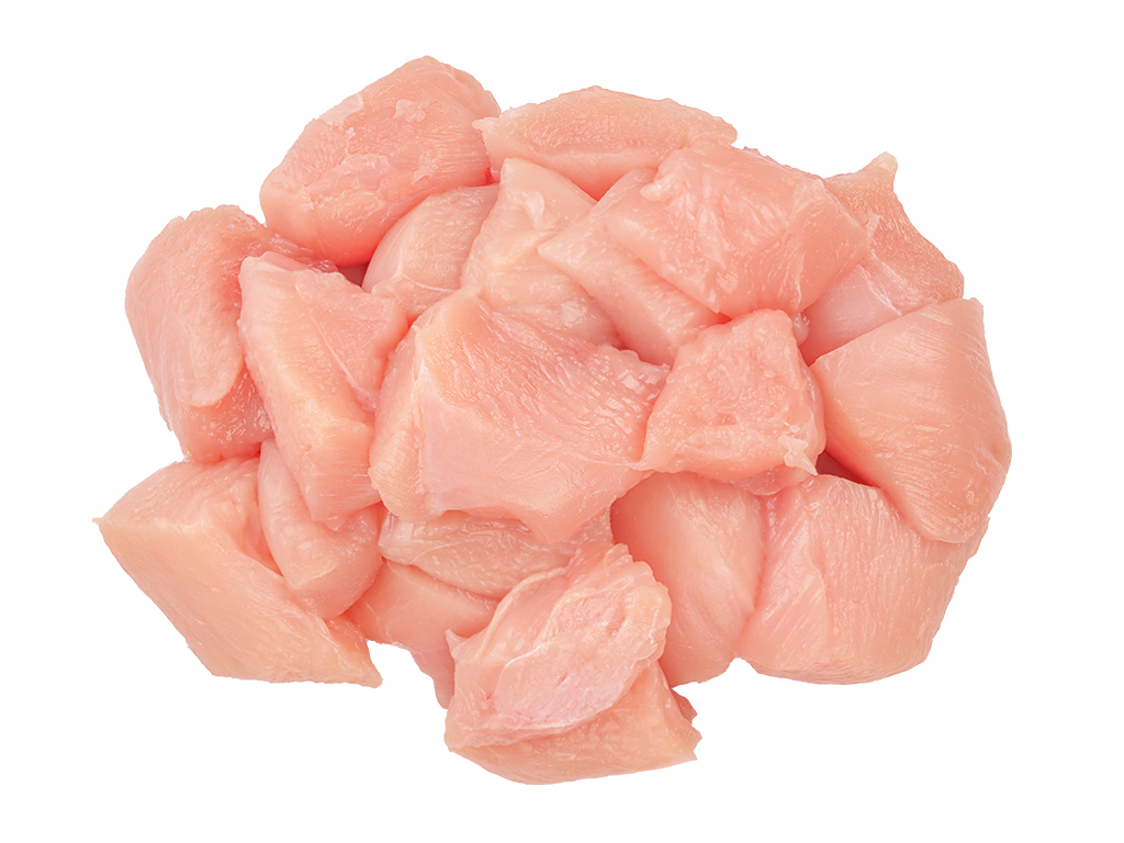 Csirkemell filé - kockázott