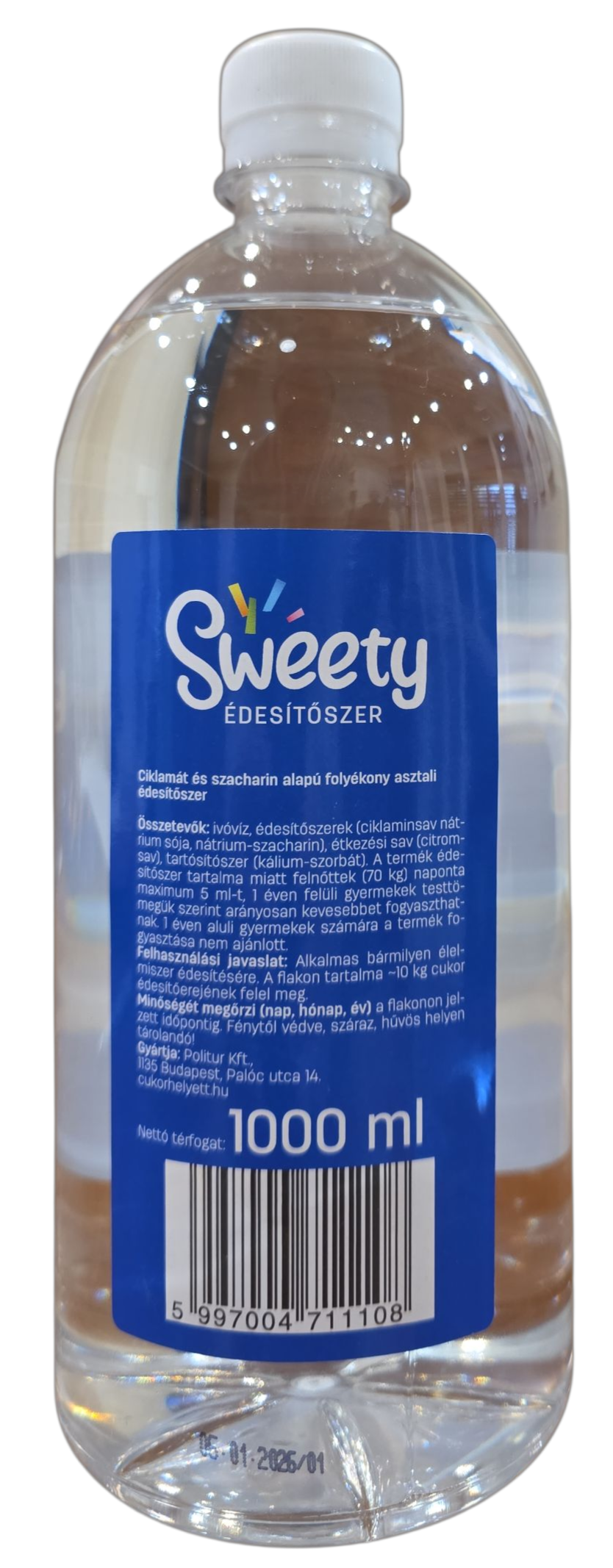 Folyékony édesítőszer 1 l SWEETY POLITUR