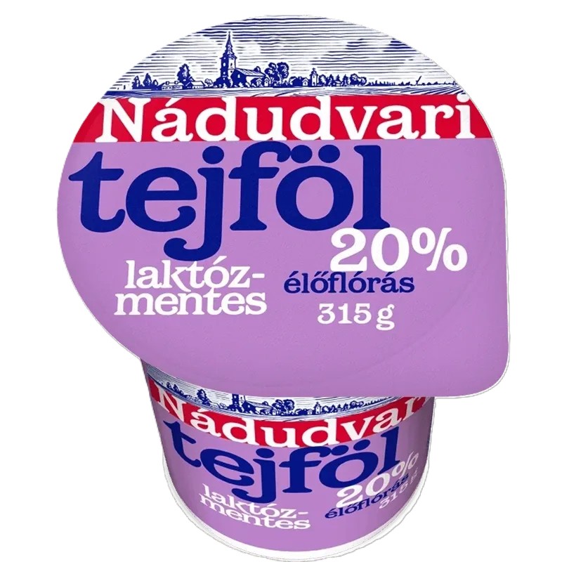 Tejföl 20% laktózmentes 315 g NÁDUDVARI