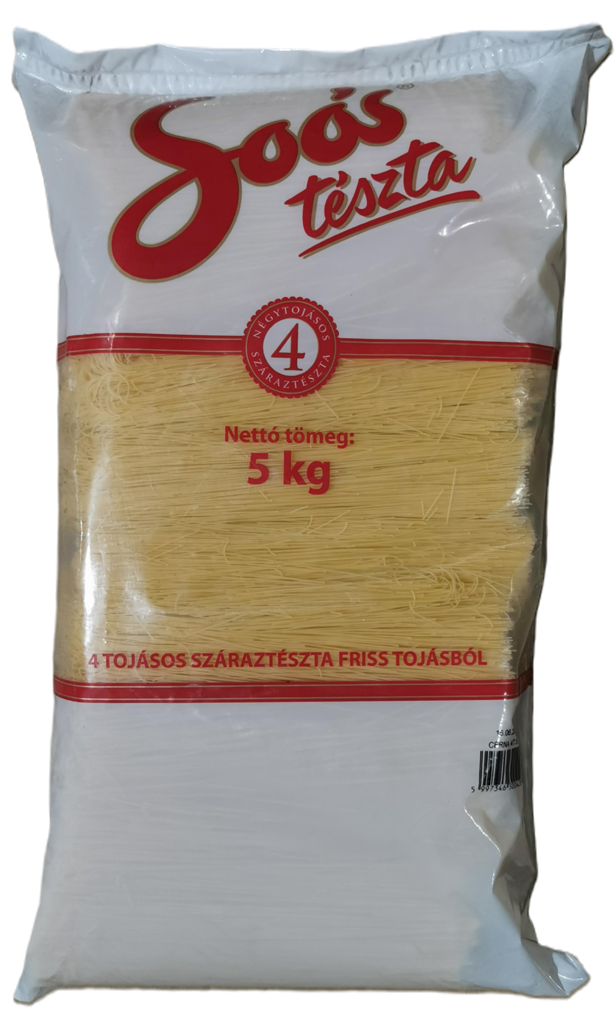Cérnametélt 4 tojásos 5 kg SOÓS