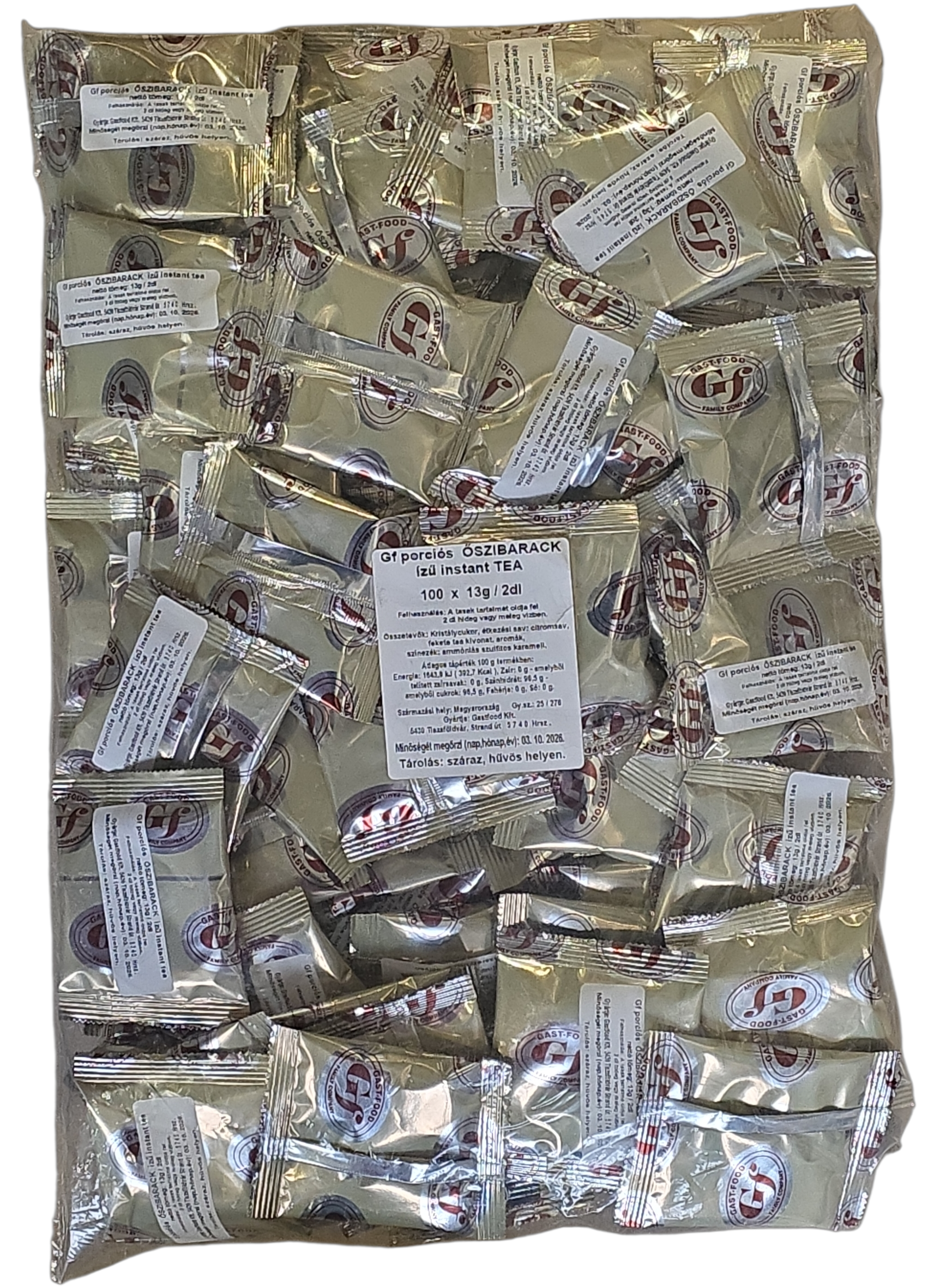 Gast-Food instant tea őszibarack ízű porciós (100 X 13 g / 2 dl)