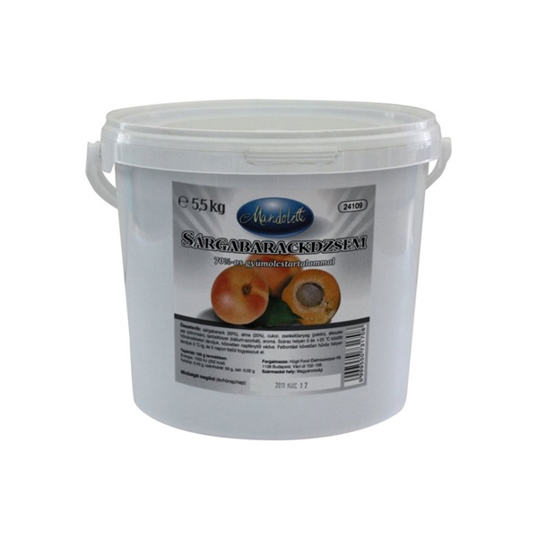 Sárgabarack dzsem 70% csökkentett cukortartalmú 5,5 kg MANDOLETTI